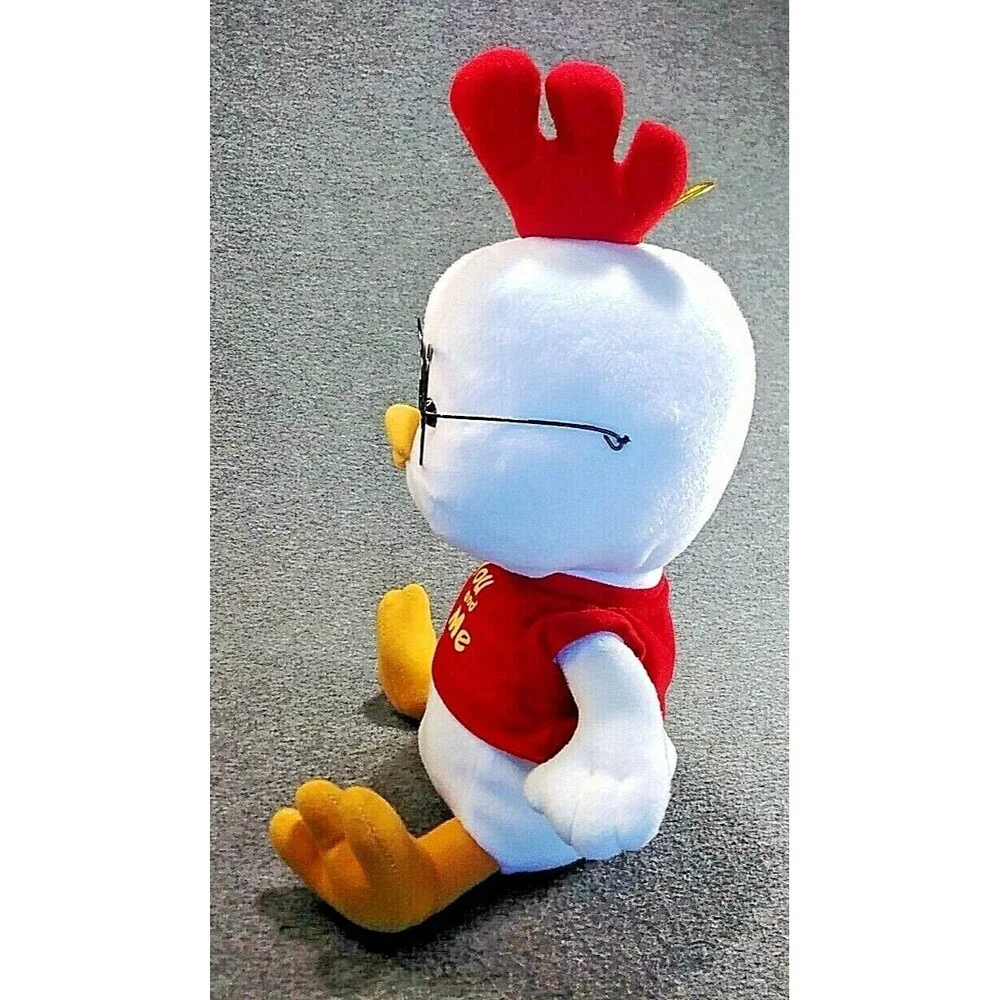 Chick With Glasses Red Shirt Plush